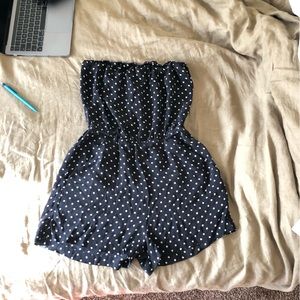 TART- Romper off shoulder - dot print